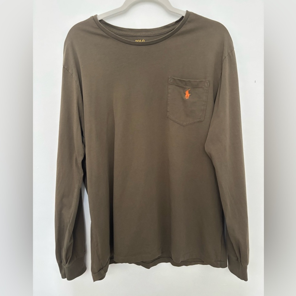 Polo by Ralph Lauren Olive Long Sleeve Shirt Men’s